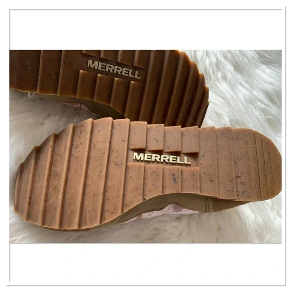 Merrell Alpine Sneaker Lightweight Suede Leather Pink Tan Size 9 - Picture 14 of 16